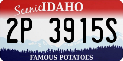 ID license plate 2P3915S