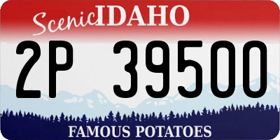 ID license plate 2P3950O
