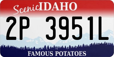 ID license plate 2P3951L