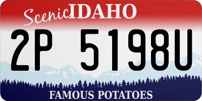 ID license plate 2P5198U