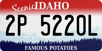 ID license plate 2P5220L