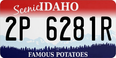 ID license plate 2P6281R