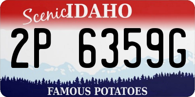 ID license plate 2P6359G
