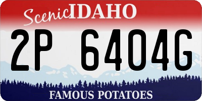 ID license plate 2P6404G