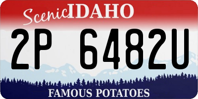 ID license plate 2P6482U