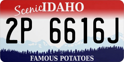ID license plate 2P6616J