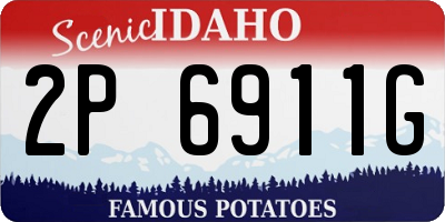 ID license plate 2P6911G