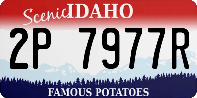 ID license plate 2P7977R