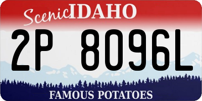 ID license plate 2P8096L