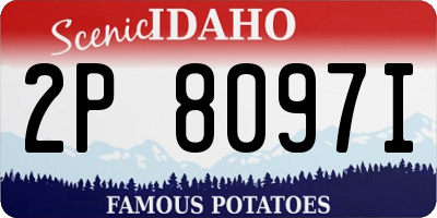 ID license plate 2P8097I