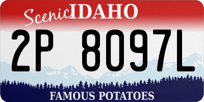 ID license plate 2P8097L