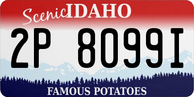 ID license plate 2P8099I
