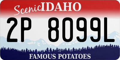 ID license plate 2P8099L