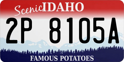 ID license plate 2P8105A