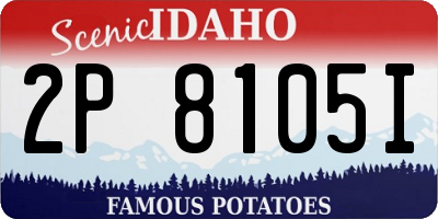 ID license plate 2P8105I
