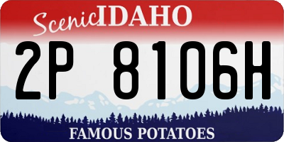 ID license plate 2P8106H