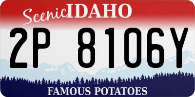 ID license plate 2P8106Y