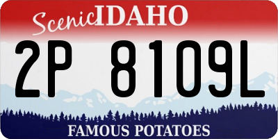ID license plate 2P8109L
