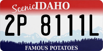 ID license plate 2P8111L