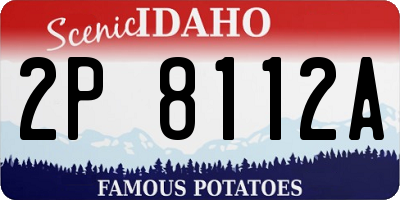 ID license plate 2P8112A