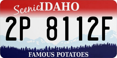 ID license plate 2P8112F