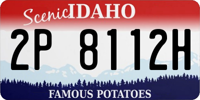 ID license plate 2P8112H