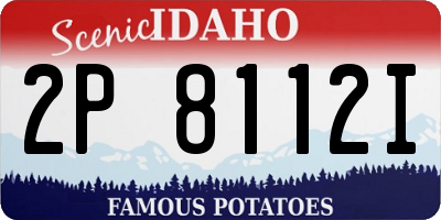 ID license plate 2P8112I