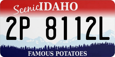 ID license plate 2P8112L
