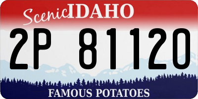 ID license plate 2P8112O