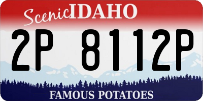 ID license plate 2P8112P