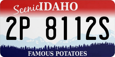 ID license plate 2P8112S