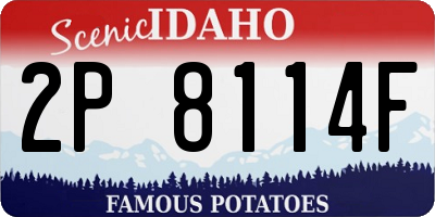 ID license plate 2P8114F