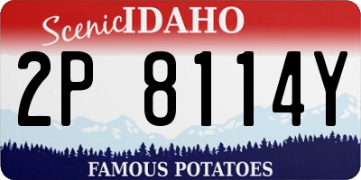 ID license plate 2P8114Y