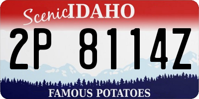 ID license plate 2P8114Z