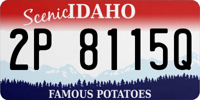 ID license plate 2P8115Q
