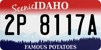 ID license plate 2P8117A