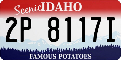 ID license plate 2P8117I