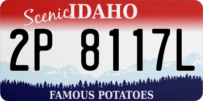 ID license plate 2P8117L