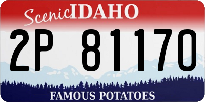 ID license plate 2P8117O