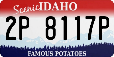 ID license plate 2P8117P
