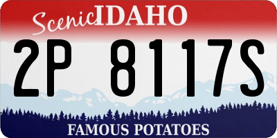 ID license plate 2P8117S