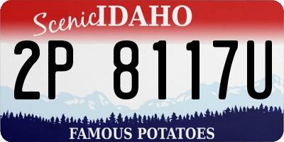 ID license plate 2P8117U