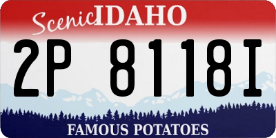 ID license plate 2P8118I