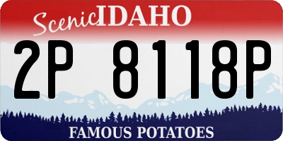 ID license plate 2P8118P