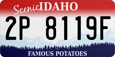 ID license plate 2P8119F