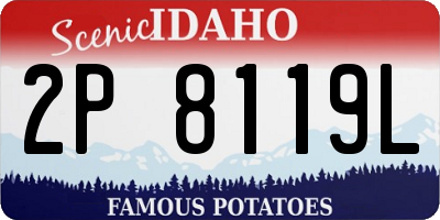 ID license plate 2P8119L