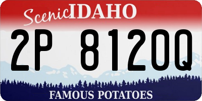 ID license plate 2P8120Q