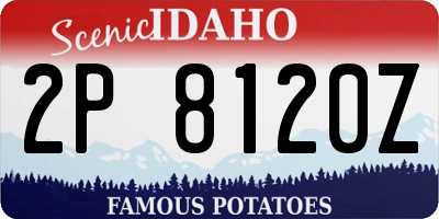 ID license plate 2P8120Z