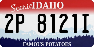 ID license plate 2P8121I