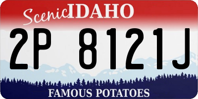 ID license plate 2P8121J